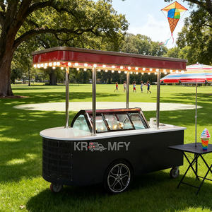 Chariot de vente ambulant pour glaces et produits alimentaires avec congélateur intégré, pour extérieur - Product Image 1