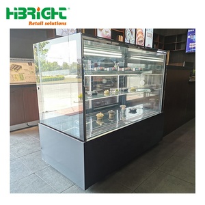 ตู้โชว์เค้กกระจกสองชั้นระบายความร้อนด้วยแรงลมสำหรับร้านเค้กและเบเกอรี่ - Product Image 4
