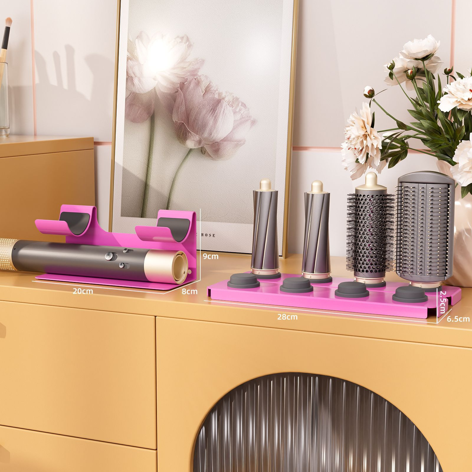 โรสพิงค์ HS09 ไดร์เป่าผม Dyson ที่ใช้งานร่วมกันได้