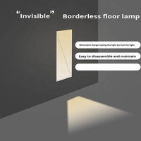 LED Hôtel Villa Escaliers Couloirs Passerelles Détachables Salon Décoration Murale Intégré Sans Cadre Capteur Coin Plancher Aluminium Mur