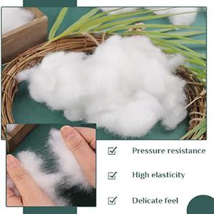 ידידותי לסביבה 60 גרם תיק צעצוע רך 7d דק ראשי דקרון דקרון סיבי dacron כרית סיבים גולמיים חלולים מילוי פוליאסטר שמנמן - Product Image 4