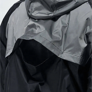 <b>Men's</b> Waterproof Hooded <b>Half</b>-<b>Zip</b> Sport <b>Jacket</b> Black Gray Polyester Nylon Outerwear Autumn Casual Training Workout Gear - Product Image 5