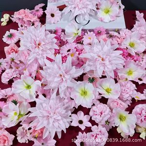 ดอกไม้ประดิษฐ์ชุดดอกกุหลาบสีชมพูผ้าไหมตกแต่งงานแต่งงาน DIY อุปกรณ์เสริมฮั่นฝูกิ๊บติดผมพวงหรีด 50 ชิ้นสมจริงระดับไฮเอนด์ - Product Image 2