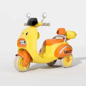 Bonitos juguetes de coche de paseo en motocicleta eléctrica para niños con música y luces tamaño de rueda pequeña juguete de bebé al por mayor - Product Image 1