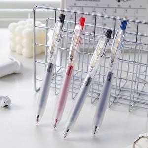 Heshuo pena Gel tekan Super menulis Label emas pena ujian siswa kapasitas besar pertanyaan CS ujung bola ganda pena tulis halus - Product Image 1