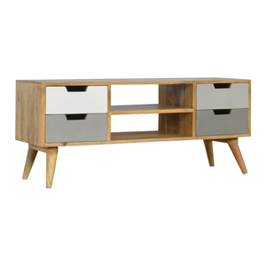 Ensemble moderne de meuble TV et table basse de qualité supérieure avec rangement intégré pour salon - Product Image 1
