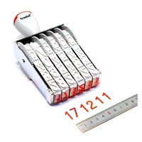 Tampon à 6 chiffres hauteur 18mm trodat 15186 timbre à date auto-encreur