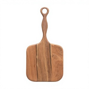 Tabla de Cortar Rectangular de Madera de Acacia Gruesa para Carnes, Hecha a Mano para Carniceros, Apta para Lavavajillas en Cocina Doméstica - Product Image 2