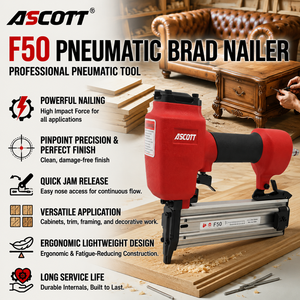 Pistolet à clous pneumatique F50 18GA pour travaux lourds, outil de fixation pour menuiserie, <span class=keywords><strong>cloueur</strong></span> droit pour finition et décoration, compatible <span class=keywords><strong>compresseur</strong></span> d'air - Product Image 3