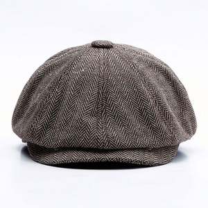 Gorra Newsboy al por mayor de 8 paneles, gorro tipo boina cálido para hombre y mujer, ideal para otoño, invierno, actividades al aire libre, uso casual, resort y deportes. - Product Image 1
