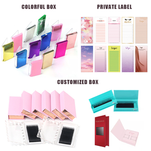 Extensiones de pestañas individuales personalizables, 20 filas, bandejas pbt, volumen mate, 0,07 0,03, bandejas coreanas l de rizado - Product Image 6