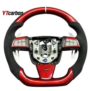 Volant de course personnalisé en fibre de carbone <span class=keywords><strong>v</strong></span>éritable YTcarbon pour <span class=keywords><strong>CTS</strong></span> <span class=keywords><strong>CTS</strong></span>-<span class=keywords><strong>V</strong></span> 08-13, pièces automobiles, accessoires intérieurs de voiture - Product Image 2