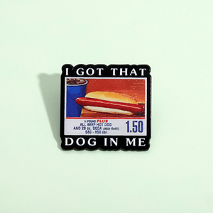 Épinglette <span class=keywords><strong>en</strong></span> émail « I Got That Dog in Me » – Broche amusante avec motif de hot-dog – Badge de revers – Bijou créatif – Cadeau pour amis – Vente <span class=keywords><strong>en</strong></span> <span class=keywords><strong>gros</strong></span> - Product Image 2