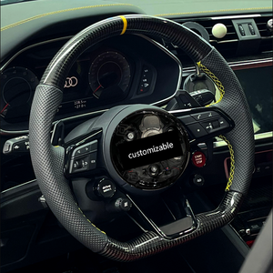 Volante Deportivo Multifunción de Fibra de Carbono Hecho a Mano para <span class=keywords><strong>Audi</strong></span> A3 A4 A5 S5 A6 A7 S7 RS7 A8 Q3 Q5 Q7 TT R8, Personalizado - Product Image 3
