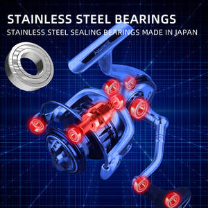 KEKAXI高品质旋转渔线轮，带平滑拖动系统，非常适合淡水和盐水捕鱼 - Product Image 4