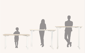 Bureau d'étude à <span class=keywords><strong>hauteur</strong></span> réglable avec rectangle et double moteur pour adultes et enfants pour la maison ou le bureau - Product Image 6