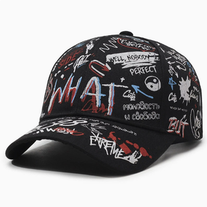 Casquette de baseball unisexe à imprimé graffiti, réglable, style hip-hop streetwear, chapeau de soleil pour hommes et femmes - Product Image 5