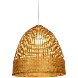 LANJO Rattan Pendant Light Handmade Woven Wicker Hanging Lamp For Outdoor Patio Garden Rustic Farmhouse Ceiling Lighting - Product Image 6