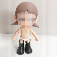[Chaussures uniquement] Chaussures miniatures pour figurines d'action de 20 cm, style fermeture éclair, chaussures de style ancien.