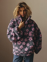 Pull col roulé en polaire style streetwear européen et américain, nouvelle collection automne 2026, pull chaud pour femme