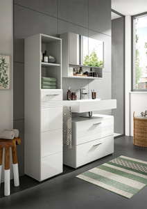 Set di mobili da bagno di lusso Design tedesco singolo lavello Cabinet X4WH6709 - Product Image 2