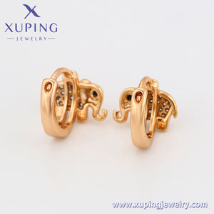 A00859624 مجوهرات xuping الحيوان شكل جمع لطيف و متعة الفيل الزركون 18k الذهب مطلي أقراط - Product Image 4
