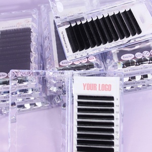 Extensions de cils auto-éventailantes TSINGZZU Easy Fan 0.07-D pour 20mm, volume <span class=keywords><strong>russe</strong></span> professionnel, en soie semi-faites à la main - Product Image 3