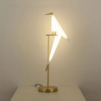 Hôtel Acrylique Unique Oiseau LED Veilleuses Nouvelle Lampe De Table LED Moderne Pour Salon Chambre Décoratif