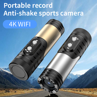 Full HD 4K étanche vélo moto casque caméra mouvement Action sport vidéo avec anti-secousse WiFi fonctionnalités lampe de poche similaire