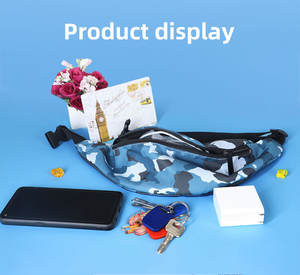 Tas pinggang nilon tahan air mode baru tas pinggang dompet kualitas tinggi tas dada tas selempang lucu tas sabuk olahraga - Product Image 3