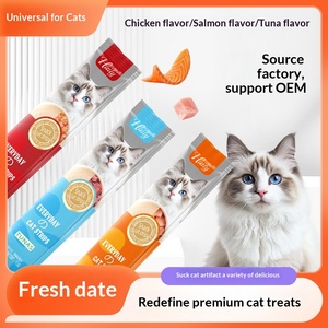 Friandises Biologiques Transfrontalières <span class=keywords><strong>pour</strong></span> Chats – Emballage Entièrement en Anglais – Pâté de Poulet, Saumon, Thon – Barres Nutritives <span class=keywords><strong>pour</strong></span> la Peau et la Pelage – Toutes Étapes de Vie - Product Image 3
