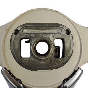 Volant modifié perforé de ligne blanche en cuir beige pour <span class=keywords><strong>Mercedes</strong></span> Benz a GLA B GLB C <span class=keywords><strong>GLC</strong></span> E GLE CLS ZC-809-P70-F - Product Image 6