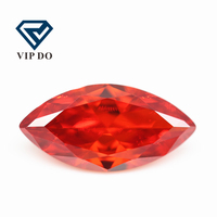 1.5x3mm-8x16mm forme de marquise orange/orange rouge zircone cubique pierres précieuses en vrac marquise synthétique coupe à facettes pierres de zircone CZ
