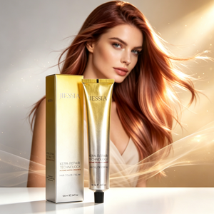 JIESSIA Crema Colorante Permanente <span class=keywords><strong>per</strong></span> <span class=keywords><strong>Capelli</strong></span> a Basso Contenuto di <span class=keywords><strong>Ammoniaca</strong></span>, <span class=keywords><strong>Tinta</strong></span> Nutriente e Lucidante <span class=keywords><strong>per</strong></span> Uso Professionale e Domestico, Copertura dei <span class=keywords><strong>Capelli</strong></span> Grigi - Product Image 1