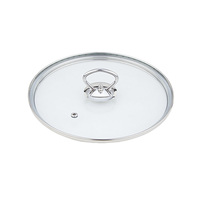 Lot de 8 casseroles en acier inoxydable 304 avec grandes poignées et couvercle en verre compatible avec l'induction.