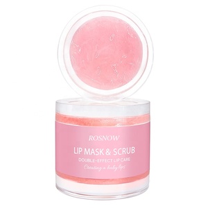 "Vegan Hữu Cơ Lip Scrub & Balm 2-in-1 hồng bùn mặt nạ cho sáng & tẩy tế bào chết khô tối nứt môi" - Product Image 3