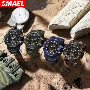 Reloj de Camuflaje SMAEL 8049MC para Hombre, Nuevo Estilo, Digital, Deportivo, Resistente al Agua, Analógico, con Doble Pantalla - Product Image 4