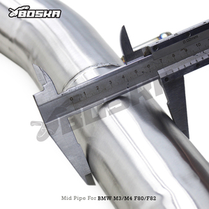 ท่อไอเสีย OEM Boska แบบความยาวเท่ากันสำหรับ M3/M4 F80/F82 3.0T ปี 2014-2019 รถสปอร์ต ท่อสแตนเลส Boska ระบบไอเสีย - Product Image 5