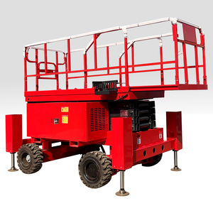 Plate-forme élévatrice à ciseaux hydraulique automotrice électrique mobile <span class=keywords><strong>Table</strong></span> élévatrice aérienne pour homme <span class=keywords><strong>tout</strong></span> <span class=keywords><strong>terrain</strong></span> accidenté Échafaudage - Product Image 1