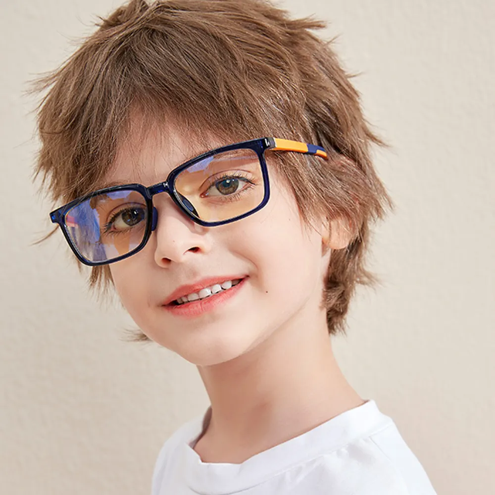 BLONGU מכירה לוהטת ילדים משקפיים אנטי כחול אור ילדי של משקפיים מסגרת TR90 מחשב משקפיים