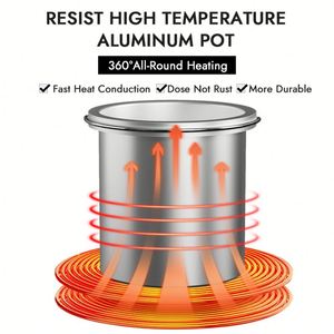 Tốt Nhất Bán 1000Ml * <span class=keywords><strong>2</strong></span> Đôi Nồi Tóc Loại Bỏ Sáp Máy Nhanh Chóng Làm Nóng Sáp Nóng Trắng Sáp Làm Lông Ấm Hơn - Product Image 2