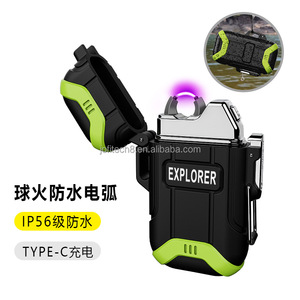 Encendedor de Plasma Personalizado al por Mayor, Encendedor USB Recargable, Resistente al Viento y al Agua, para Acampar al Aire Libre, Encendedor de Arco Único - Product Image 4