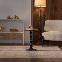 Table d'appoint en bois de style rétro américain, petite table basse créative pour salon moderne, table d'angle rustique pour