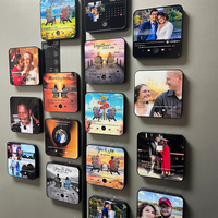Haut-parleur Bluetooth miniature personnalisé avec lecteur de musique photo, aimant de réfrigérateur, fente pour carte SD, cadeau créatif de Pâques, décoration de la maison