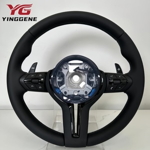 Volante deportivo de cuero completo M de suministro directo de fábrica para <span class=keywords><strong>BMW</strong></span> M5 F10 F11 F06 F07 F12 F13 F01 F02 F03 F90 - Product Image 1