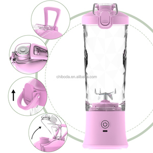 Mixeur Électrique Portable, Broyeur de Glace, Blender USB 4000mAh Étanche 600ml pour <span class=keywords><strong>Camping</strong></span>-<span class=keywords><strong>Car</strong></span>, Voiture, Extérieur, Smoothies, Acier Inoxydable - Product Image 2