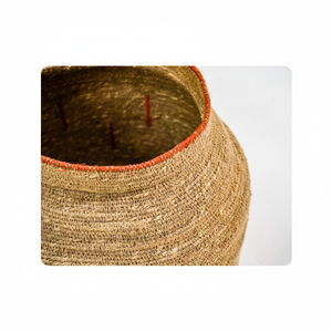 Eco-Conscious Jute Seagrass Basket Handwoven Multi-Purpose Storage Bin for <b>Shelves</b> Closets & Indoor Plants - Product Image 1