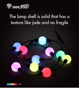 Quá trình mới dẫn RGB <span class=keywords><strong>pixel</strong></span> <span class=keywords><strong>DMX</strong></span> 3D bóng disco ánh sáng Câu lạc bộ đám cưới bên ánh sáng Hollow bóng chuỗi ánh sáng - Product Image 2