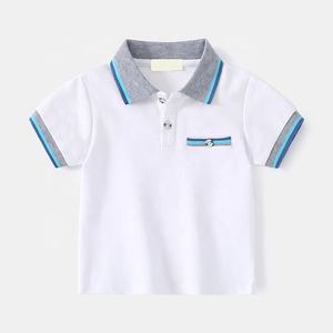 Kinder tragen Großhandel Schuluniformen Benutzer definierte Stickerei Logo 100% Baumwolle Schuluniformen Polo-Shirts - Product Image 2