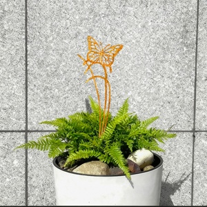 Mariposa Artificial de Metal y Láser para Jarrón, Adornos Fáciles de Colocar, Decoración del Hogar - Product Image 1